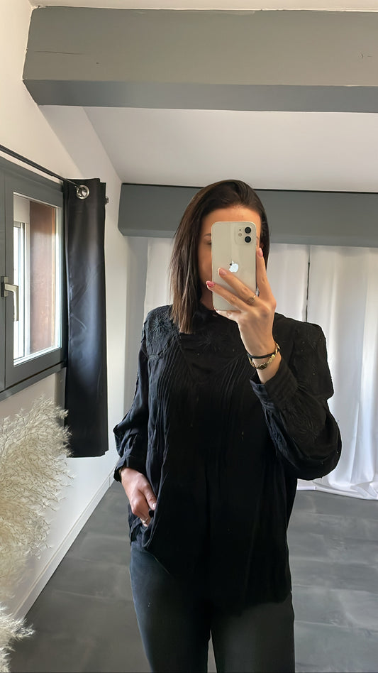 Blouse MARY- Noir